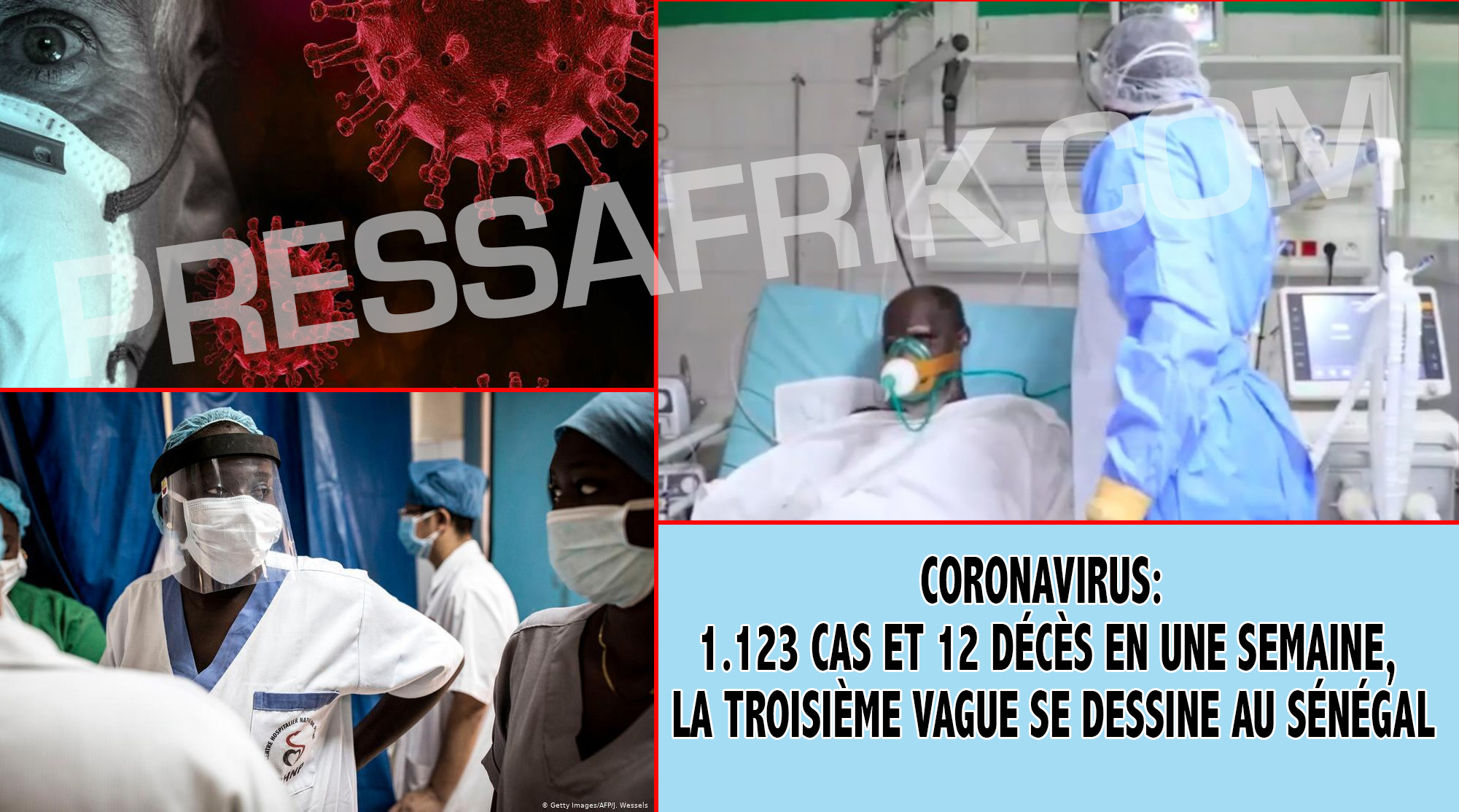 Coronavirus: 1.123 cas et 12 décès en une semaine, la 3e vague se dessine au Sénégal