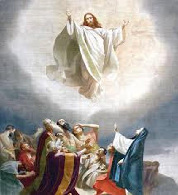 C’est l’Ascension: l’élévation de Jésus au Ciel après sa résurrection