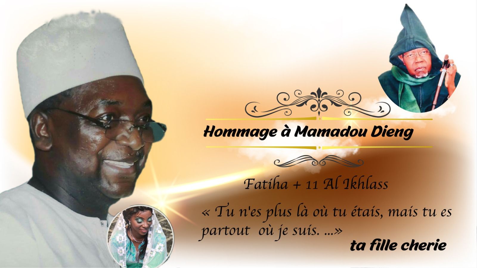 Hommage à Mamadou Dieng ancien adjoint au maire de Thiès et Sg de la Cena