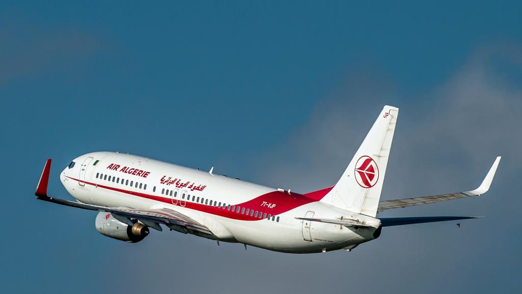 Un Boeing d'Air Algérie, photographié en octobre 2014 à l'aéroport de Lille-Lesquin, au nord de la France. AFP PHOTO / PHILIPPE HUGUEN