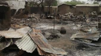 Selon Amnesty International, plus de 3.500 bâtiments ont été détruits par Boko Haram à Baga et ses environs