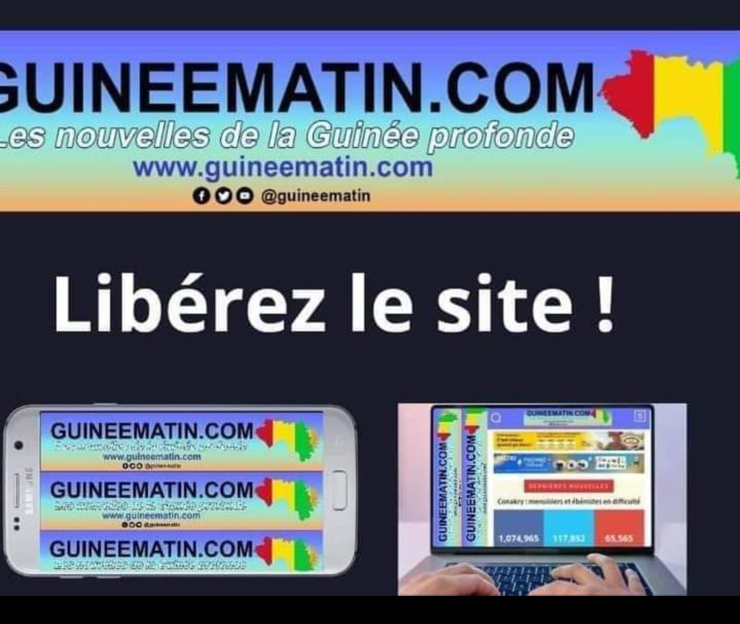 Conakry : les bloggeurs appellent le gouvernement à "lever immédiatement" la restriction du site Guineematin