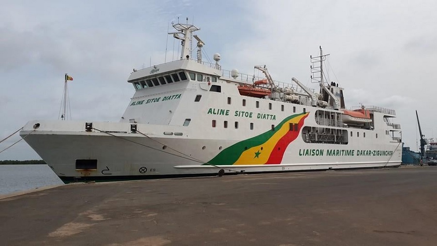 Reprise Liaison Maritime Dakar-ziguinchor : Le Navire Aline Sitoé 