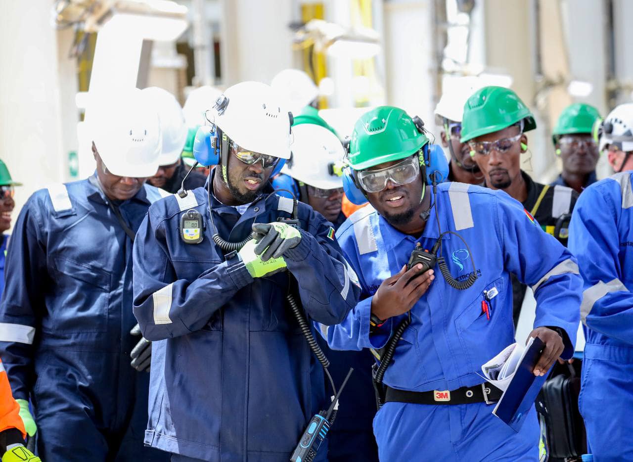 Visite du Président Diomaye à la plateforme Sangomar : quelques images qui en témoignent