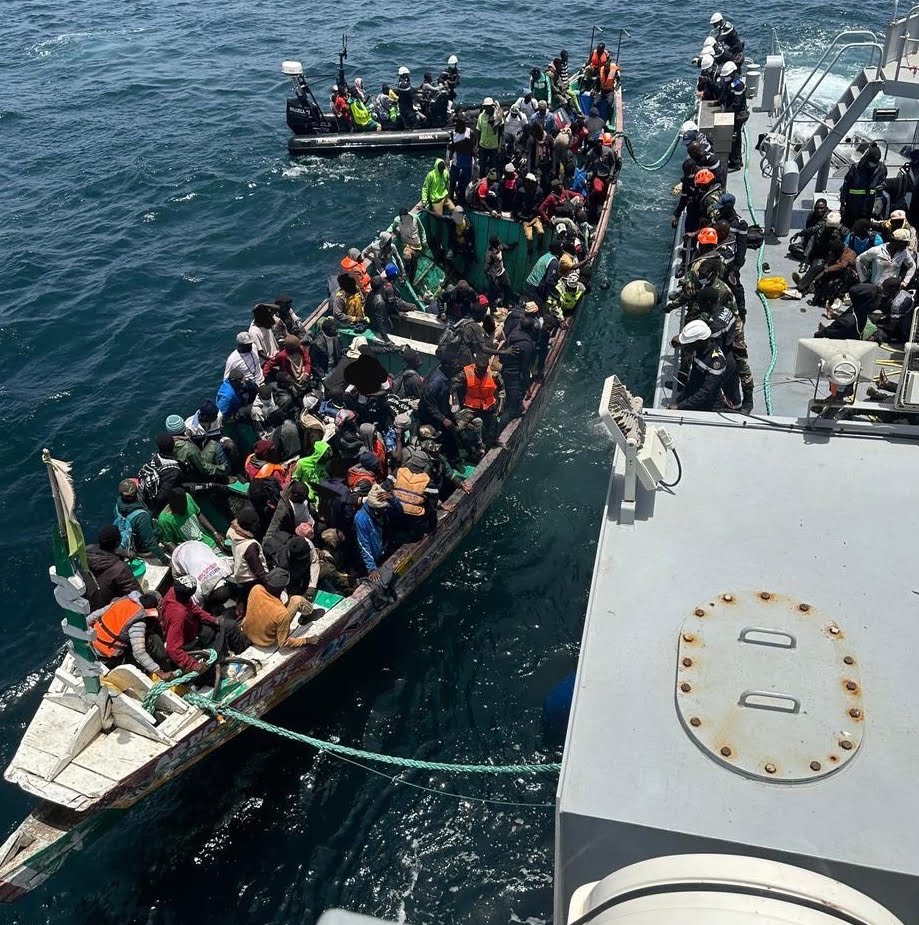 Lutte contre l’émigration irrégulière: une pirogue de 111 migrants interceptée au large de Dakar