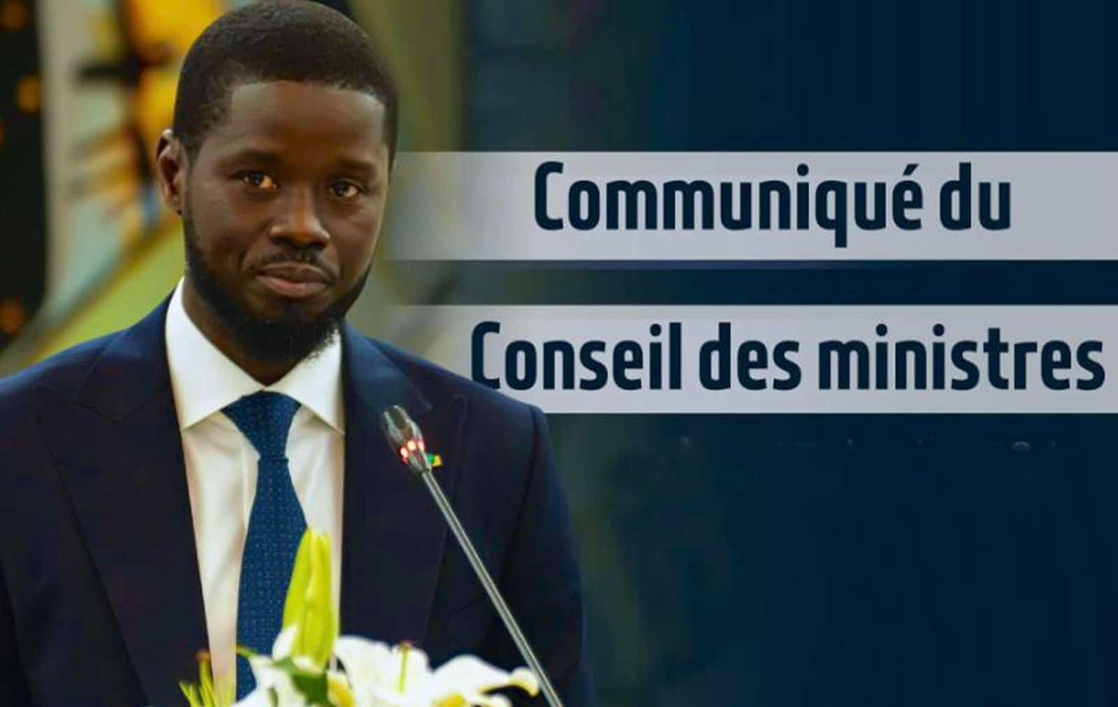 ​COMMUNIQUE DU CONSEIL DES MINISTRES DU MERCREDI 07 AOUT 2024