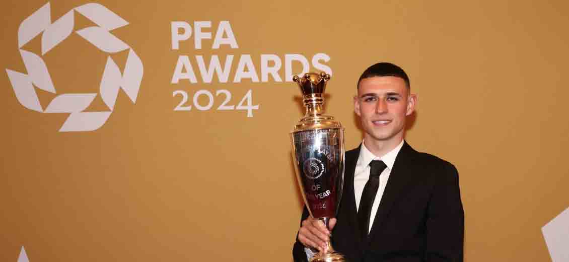 Angleterre: Phil Foden élu " Joueur de l’année " par ses pairs