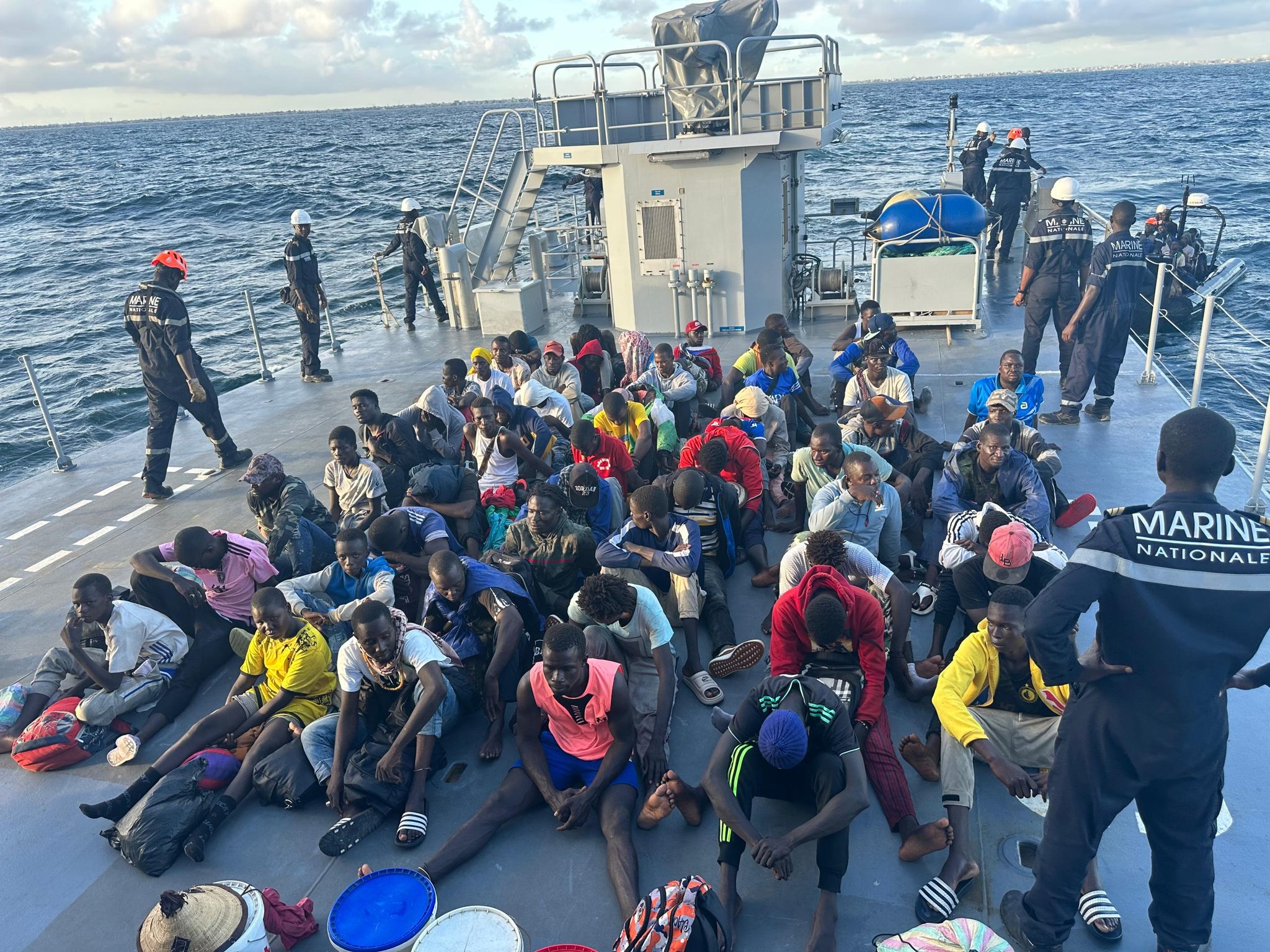 ​Émigration irrégulière : 76 migrants, dont 55 Sénégalais interceptés par la marine nationale