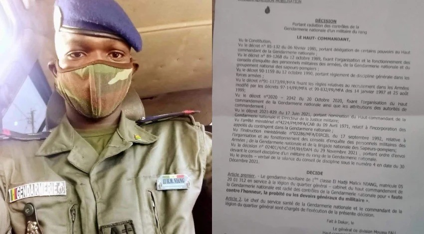 Radié de la gendarmerie, EL H Malick NIANG adresse une lettre ouverte au PM Ousmane Sonko