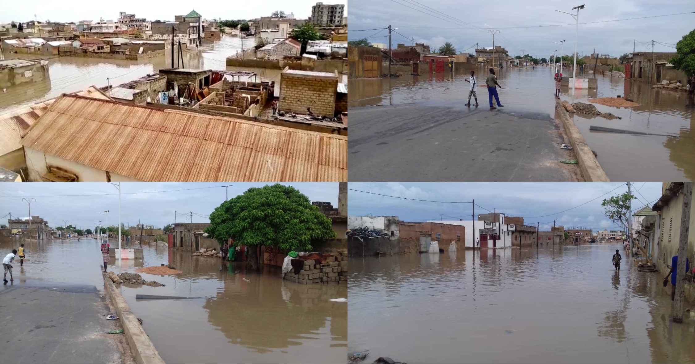 Fortes pluies à Kaolack : des quartiers de Kaolack sous les eaux