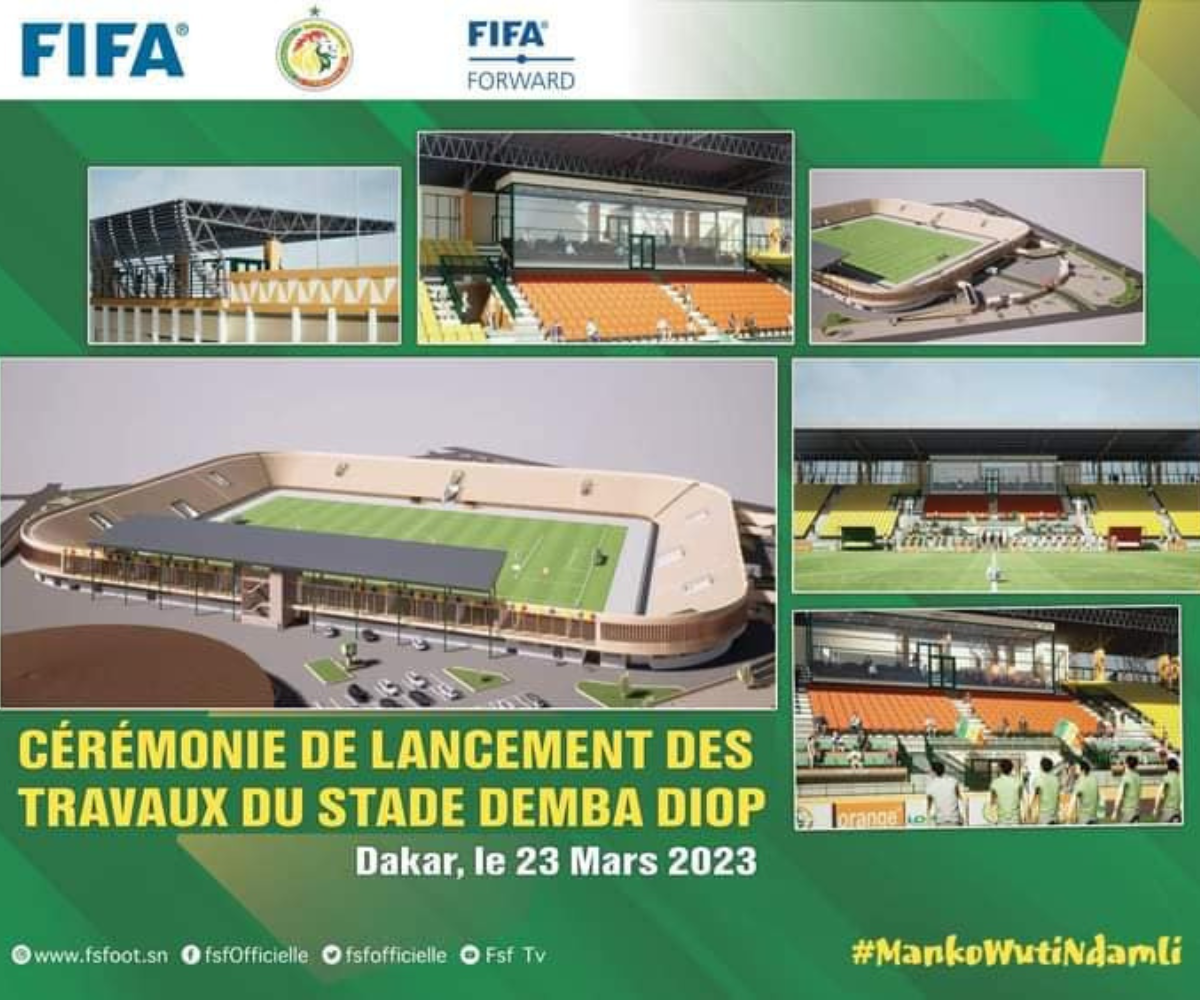 Infrastructures : la première phase de réhabilitation du stade Demba Diop sera achevée en juin 2025 