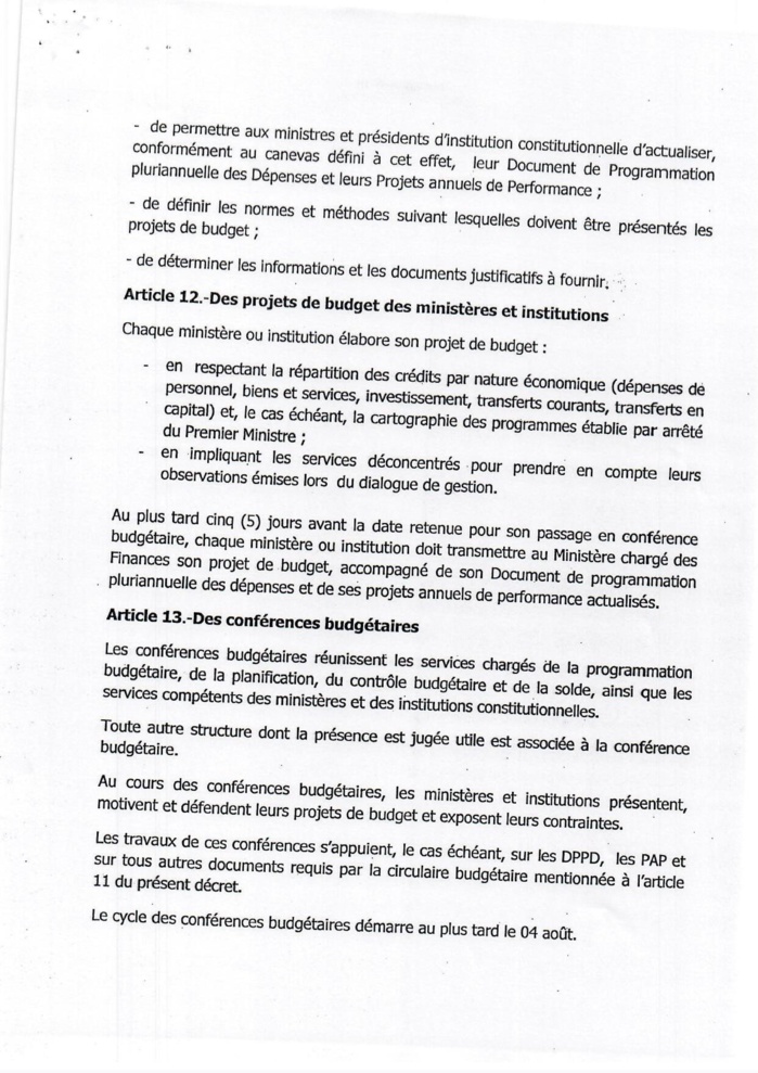 Carnage financier : voici la preuve que le ministre Cheikh Diba «n'a aucune responsabilité directe sur les chiffres évoqués» (Documents)