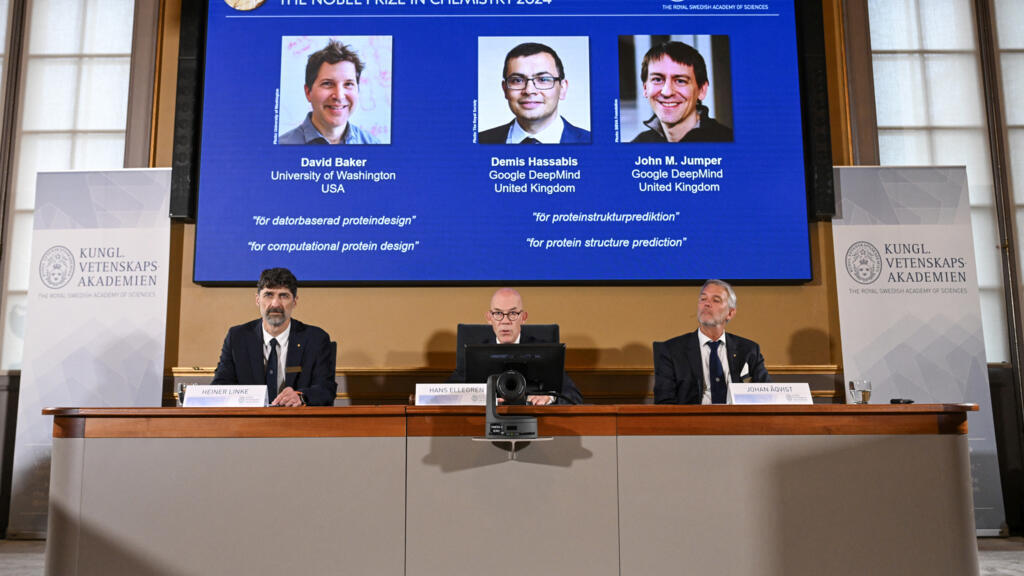 Le prix Nobel de chimie décerné à David Baker, Demis Hassabis et John M. Jumper pour leurs travaux sur les protéines