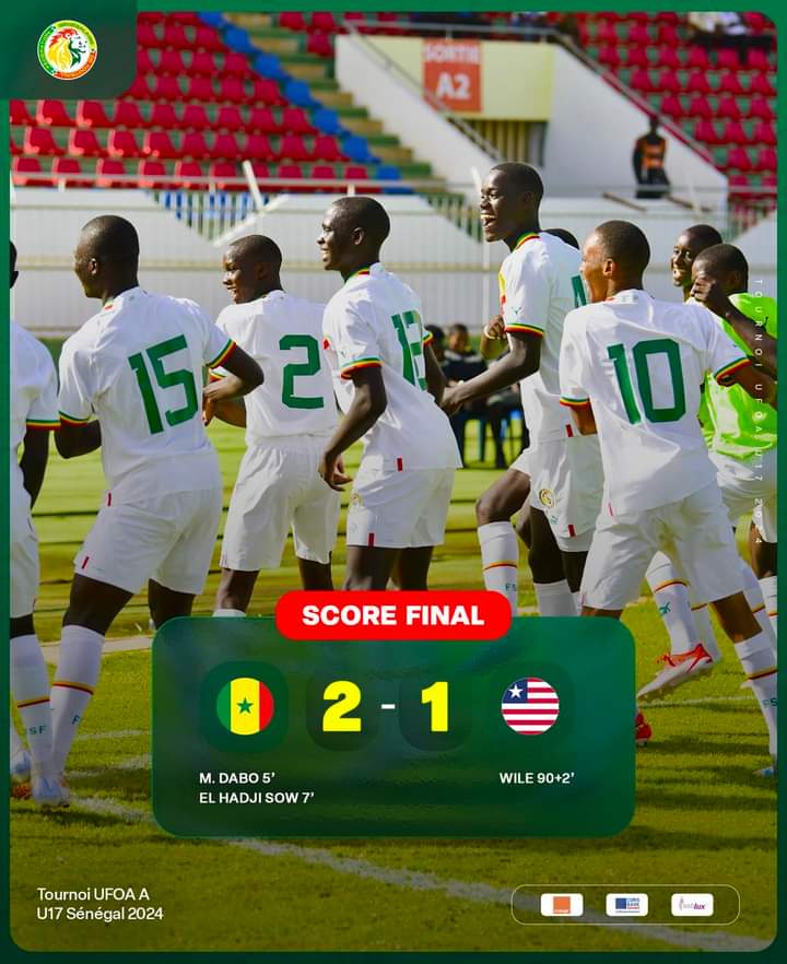 Tournoi UFOA-A U17: le Sénégal domine d'entrée le Liberia