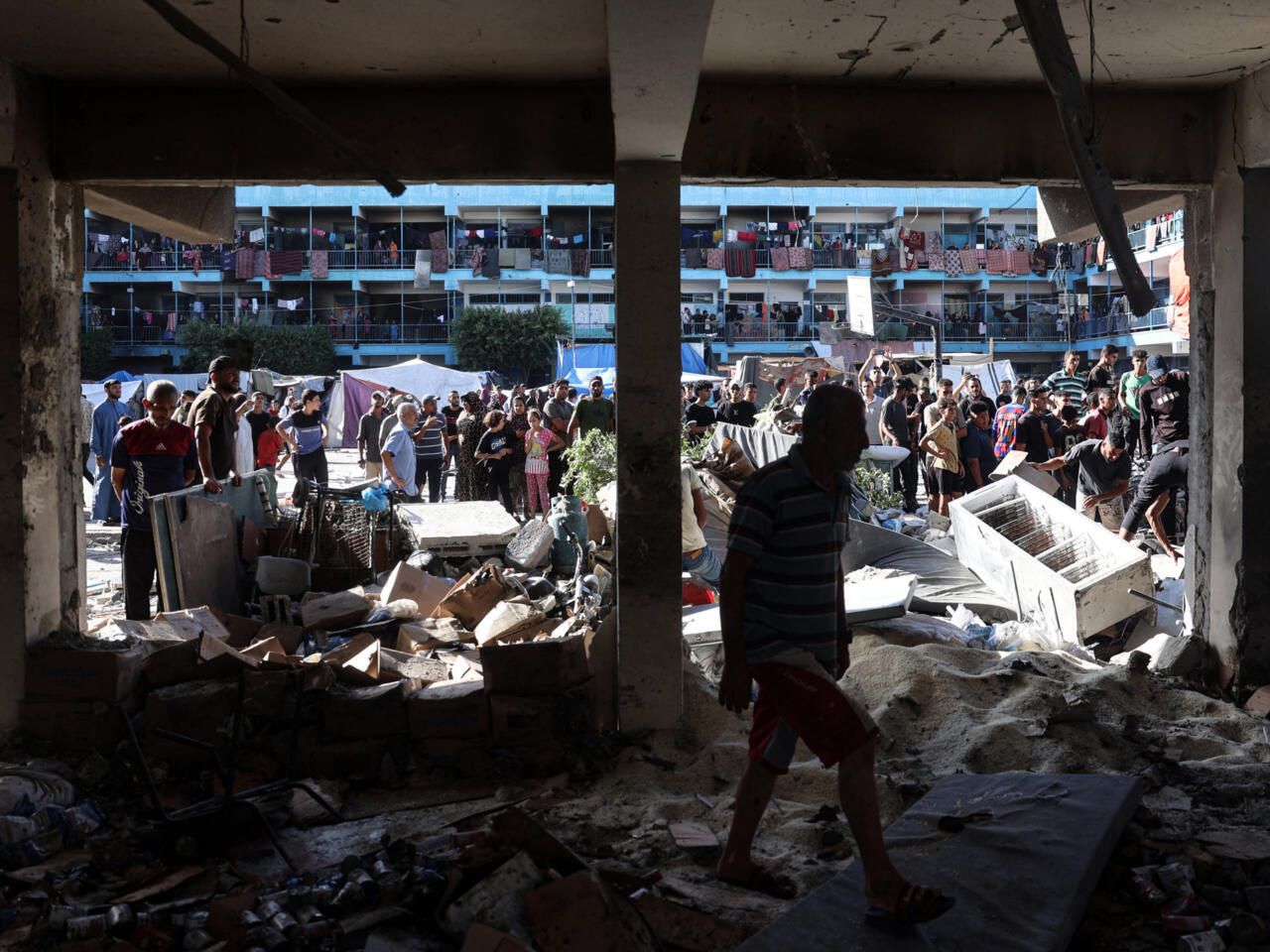 Bande de Gaza: la Défense civile déplore quatorze morts dans deux frappes israéliennes