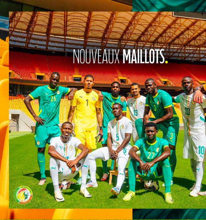 Foot : le Sénégal dévoile ses nouveaux maillots