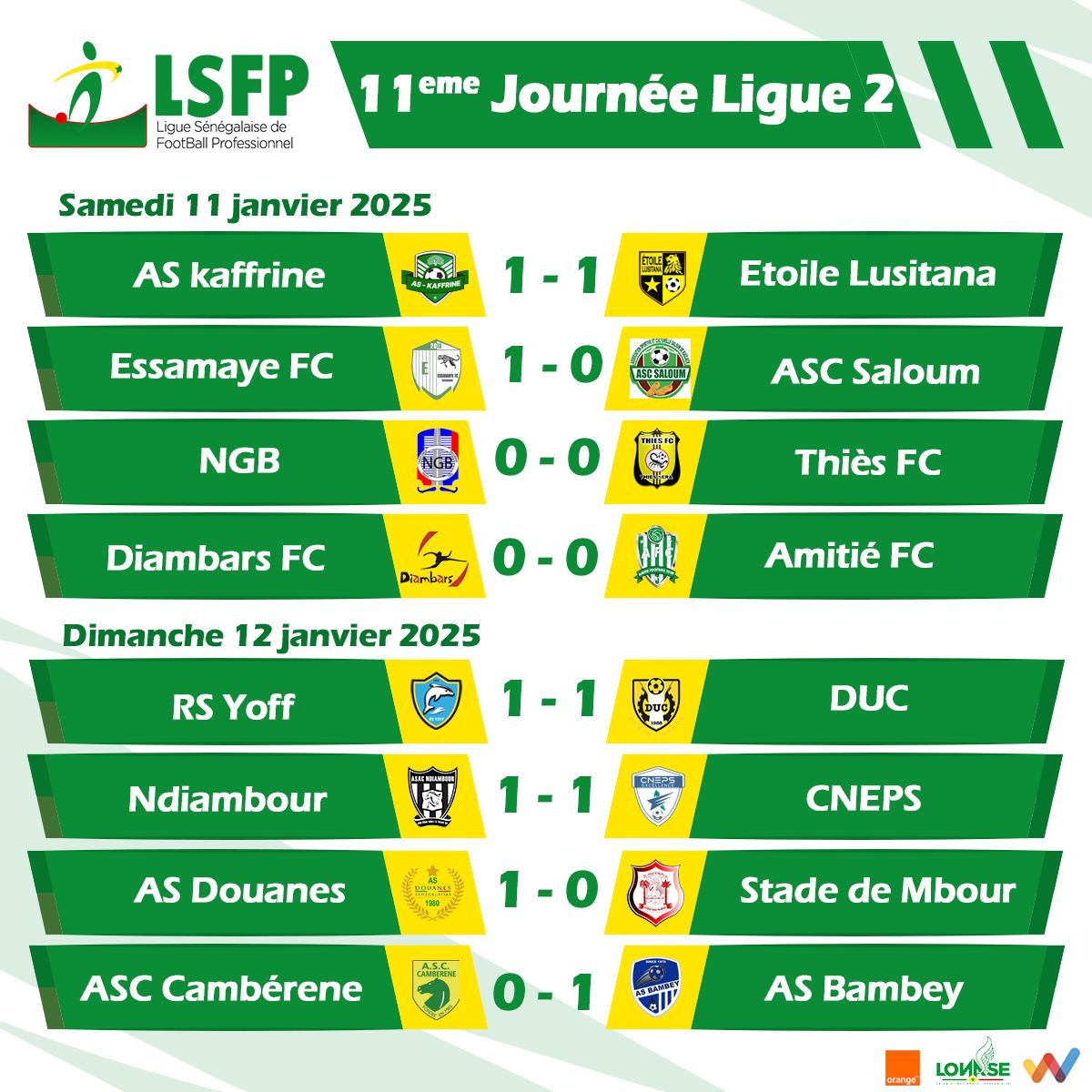 Ligue 2 :  Essamaye FC devient leader, l'AS Douanes fait tomber le Stade de Mbour, Ndiambour accroché