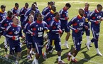 Equipe de France :Le groupe en plein accord.