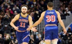 NBA: les Warriors disposent des Pistons grâce à Thompson et Curry