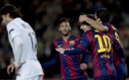 Esp. : carton du Barça, doublé de Messi