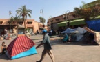 Séisme au Maroc: dans un quartier de Marrakech, de nombreuses familles continuent de dormir dehors