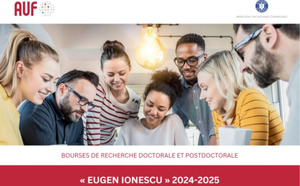 Bourses « Eugen Ionescu » 2024-2025 : les doctorants et enseignants-chercheurs priés de déposer leurs dossiers avant le  20 janvier 2025