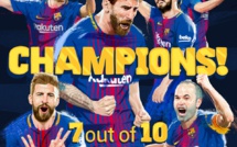 Le Barça est champion d'Espagne