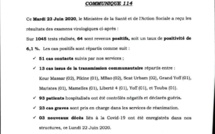 Covid19: trois nouveaux décès déclarés mardi, soit un total de 89 au 23 juin