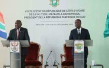 En Côte d'Ivoire, le président sud-africain Ramaphosa resserre les liens avec Ouattara