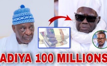 Centenaire du rappel à Dieu de Cheikh Ahmadou Bamba : Serigne Mountakha remet 100 millions de FCFA au Khalife de Darou Khoudoss