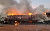 Un camion de la « Casamançaise » a pris feu à hauteur de Sikiline ce mercredi