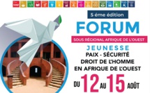 La 5e Édition du forum sous régional de la jeunesse sur la paix, la sécurité(...) se tiendra du 12 au 15 Août à Gorée