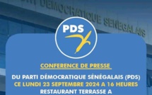 "Conférence de presse du PDS lundi 23 septembre" : le porte-parole du parti dément et invite à plus de vigilance